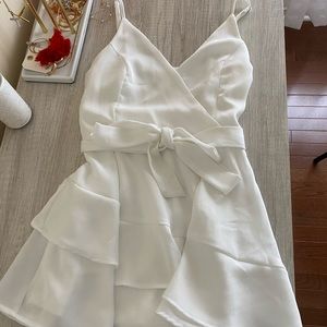 Altr’d State white ruffle romper